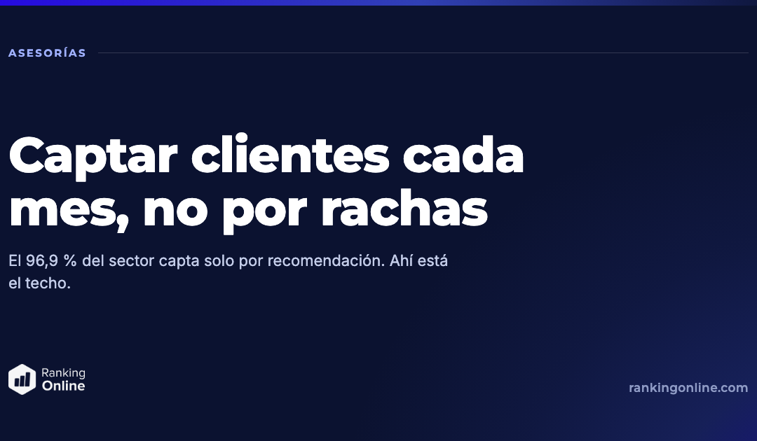 Cómo captar clientes en tu asesoría cada mes