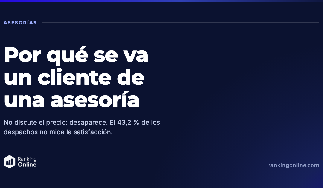 Por qué se va un cliente de una asesoría